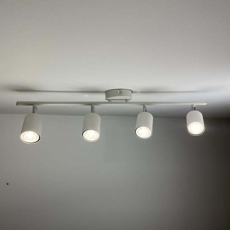 CGC LAYLA Adjustable White Four Spotlight Ceiling Bar