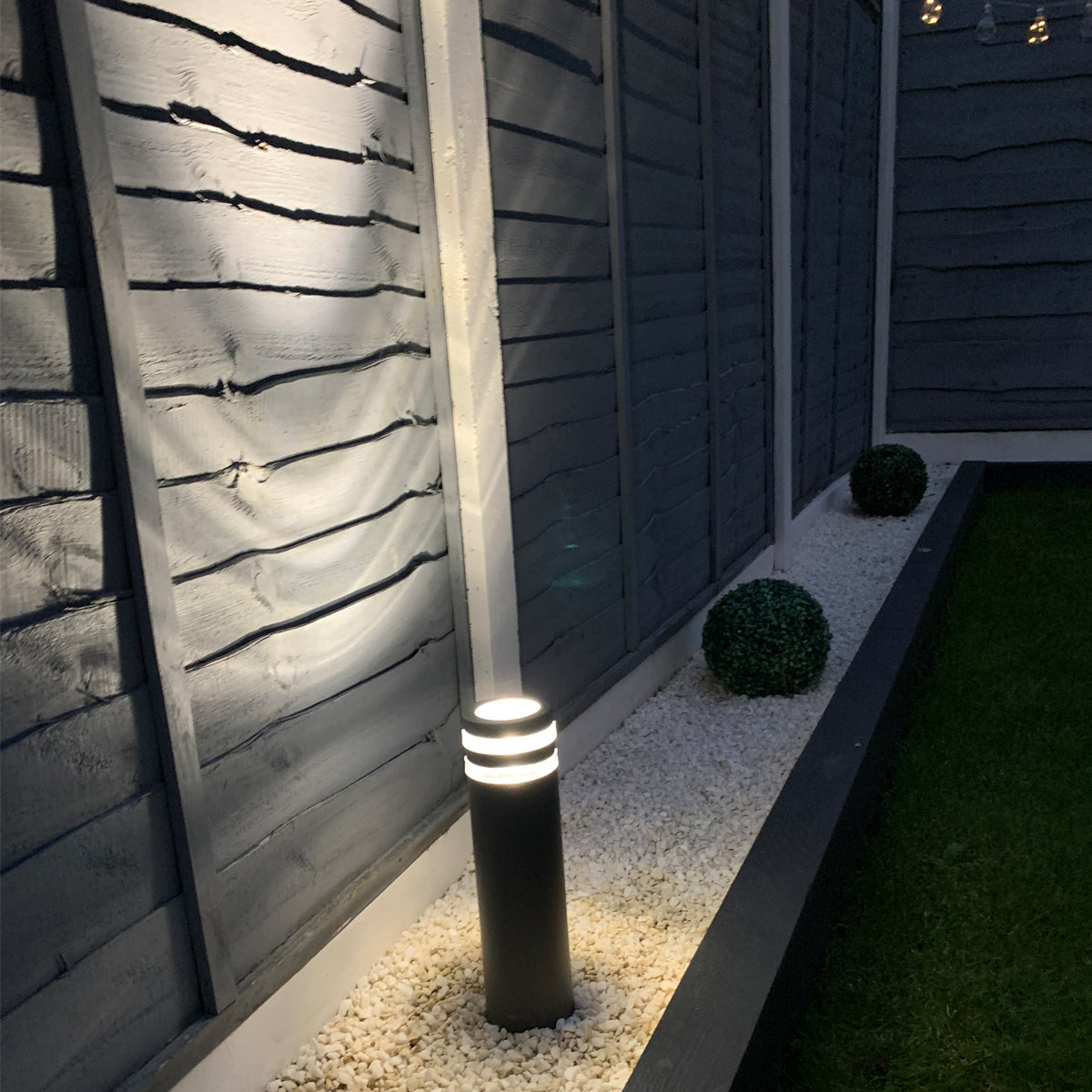 CGC ASHLEY Dark Grey Anthracite Outdoor Post Light