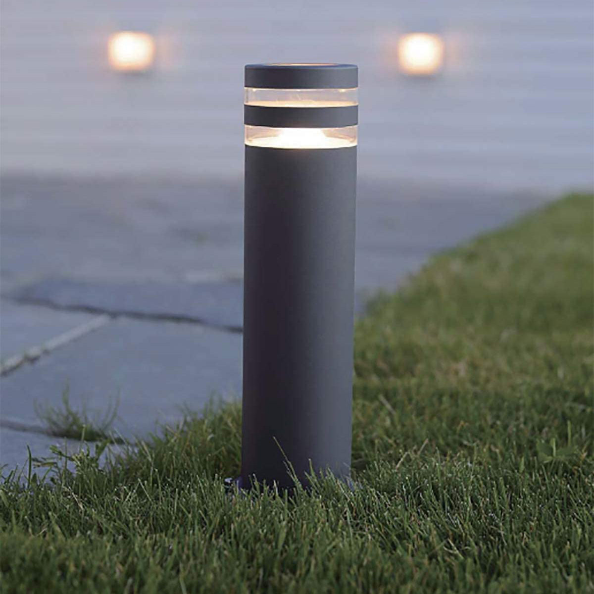 CGC ASHLEY Dark Grey Anthracite Outdoor Post Light