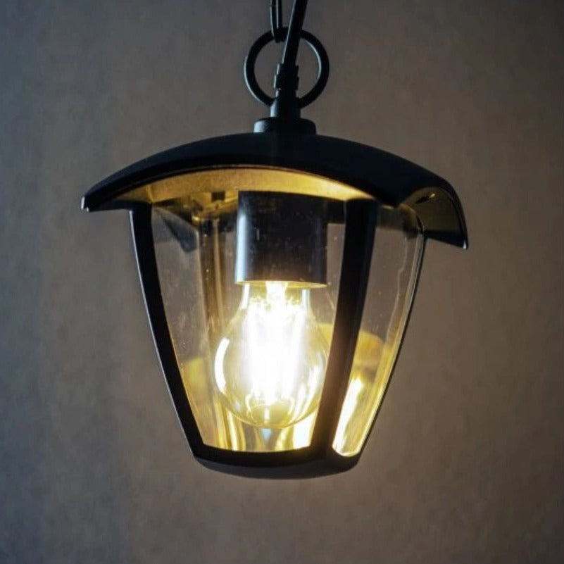 CGC VIOLET Black Outdoor Chain Hanging Lantern Light