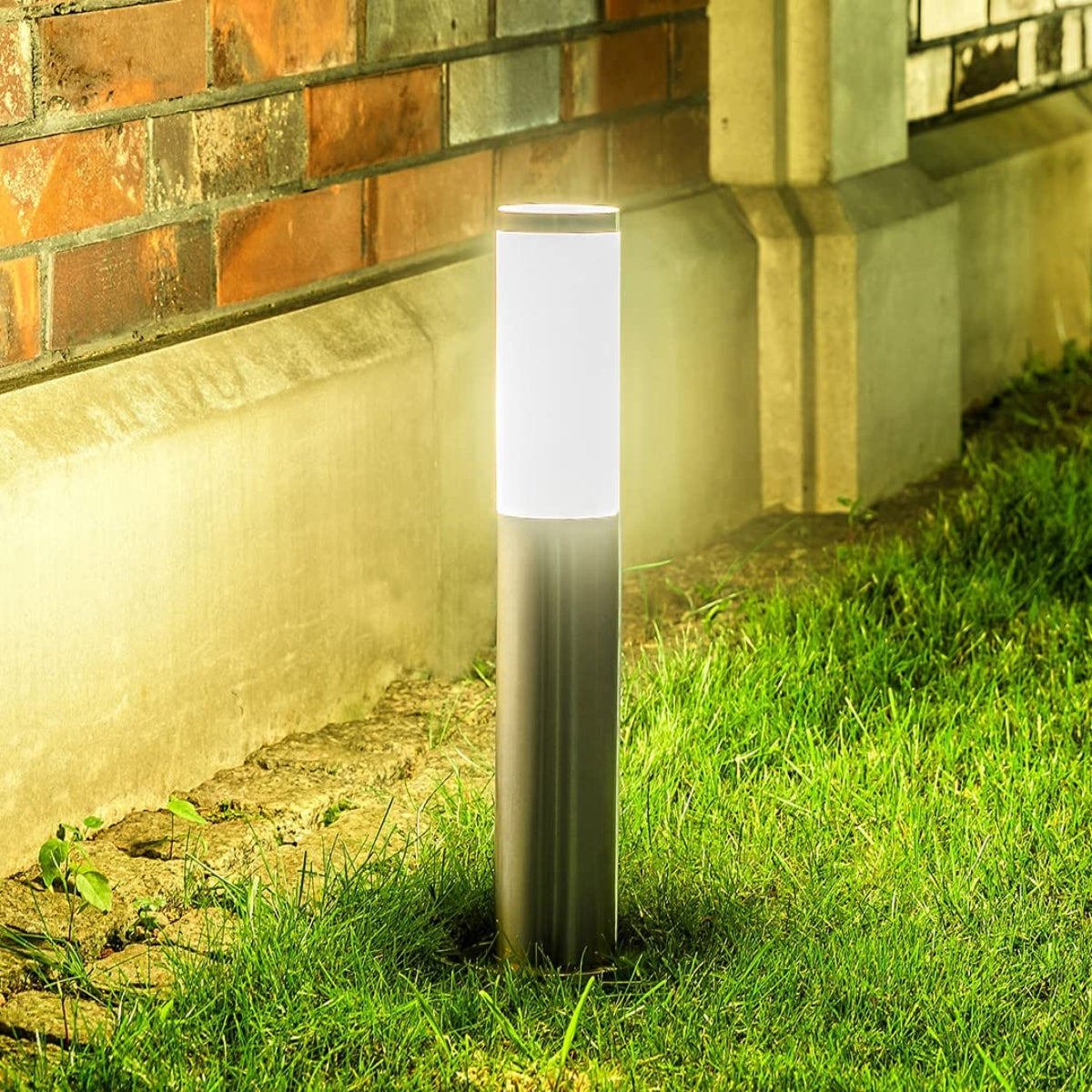 Stainless Steel Post Lights Ludeco Sten 6 Light Kit