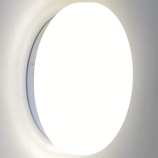 CGC ELLIE White Circular 24W Wall Or Ceiling Light With Opal Diffuser