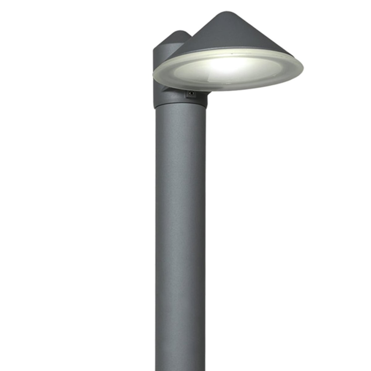 CGC JUNE Dark Grey Cone Shaped LED Post Light