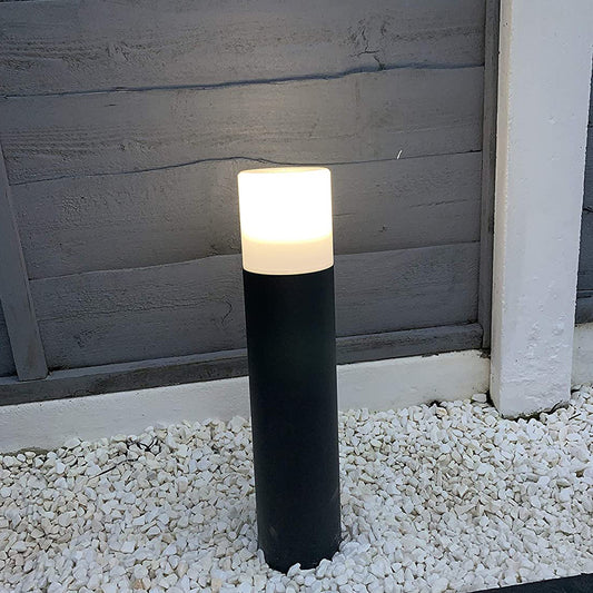 Our Cortez dark grey outdoor post light would look perfect in a modern or more traditional home design. Outside post lights can provide atmospheric light in your garden, at the front door or on the terrace as well as a great security solution. It is designed for durability and longevity with its robust material producing a fully weatherproof and water resistant light fitting.