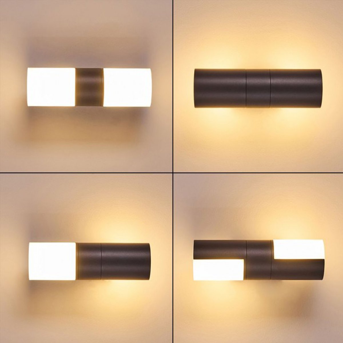 Our Faith dark grey anthracite outdoor wall mounted cylinder light would look perfect in a modern or more traditional home design. Outside wall lights can provide atmospheric light in your garden, at the front door or on the terrace as well as a great security solution. It is designed for durability and longevity with its robust material producing a fully weatherproof and water resistant light fitting.