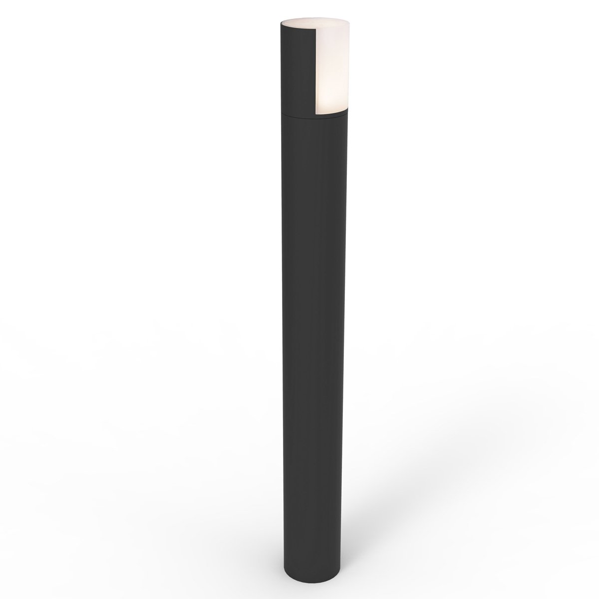 Our Faith bollard creates a beautiful light that illuminates outdoor areas in a pleasant manner with its opal diffuser. The body of the cylindrical lamp is made of aluminium and has and anthracite finish. When thinking of suitable usage locations driveways, paths and doorways come to mind. 