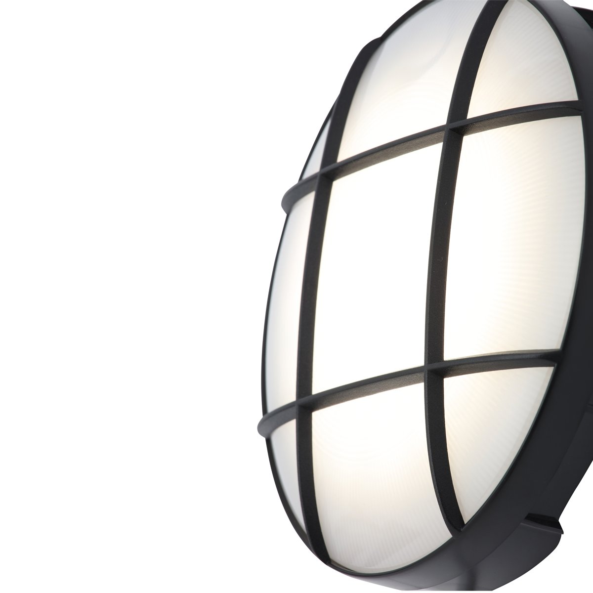 CGC VENUS Round Large Monochrome Grid LED Outdoor Wall Light