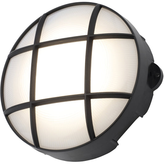 CGC VENUS Round Medium Monochrome Grid LED Outdoor Wall Light