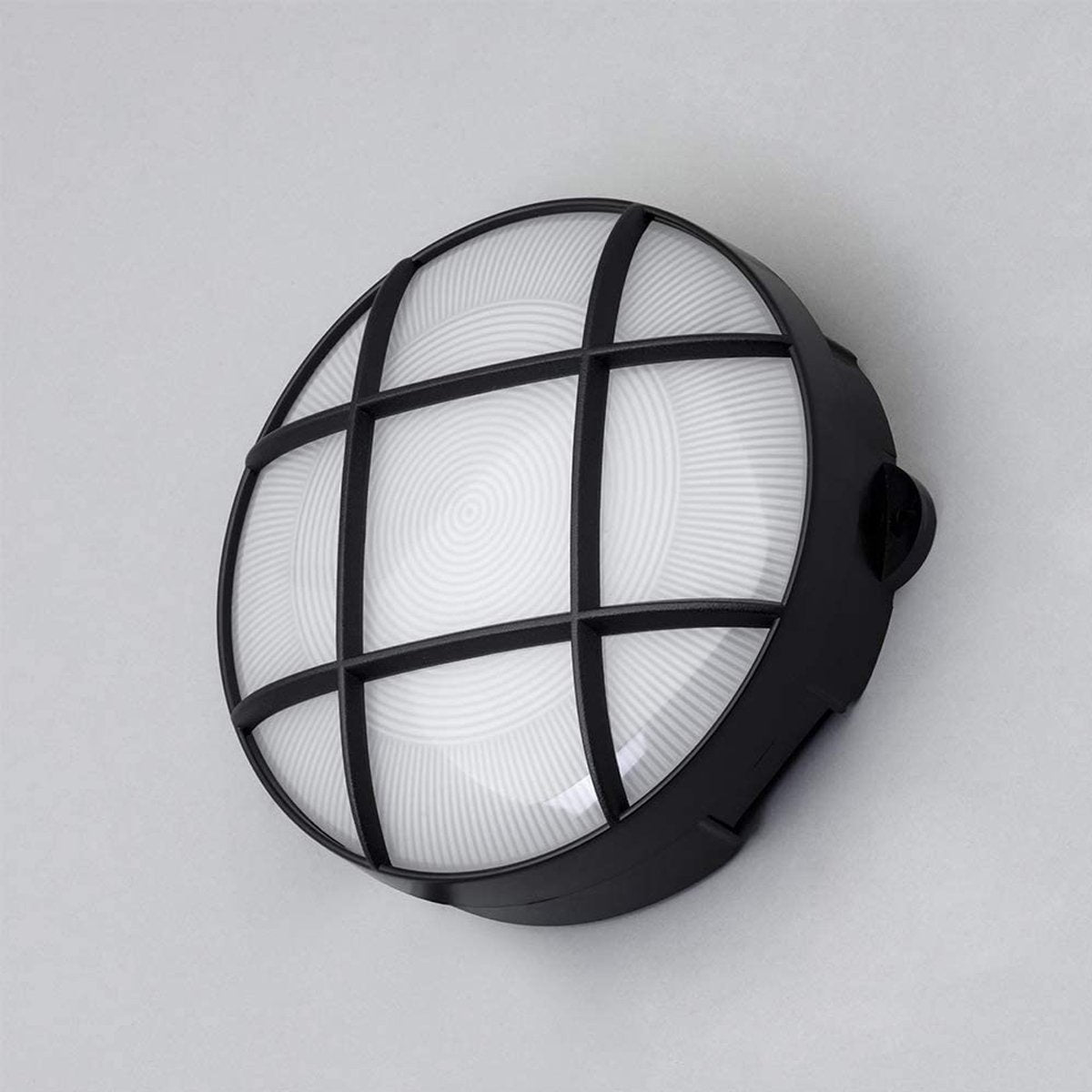 CGC VENUS Round Large Monochrome Grid LED Outdoor Wall Light