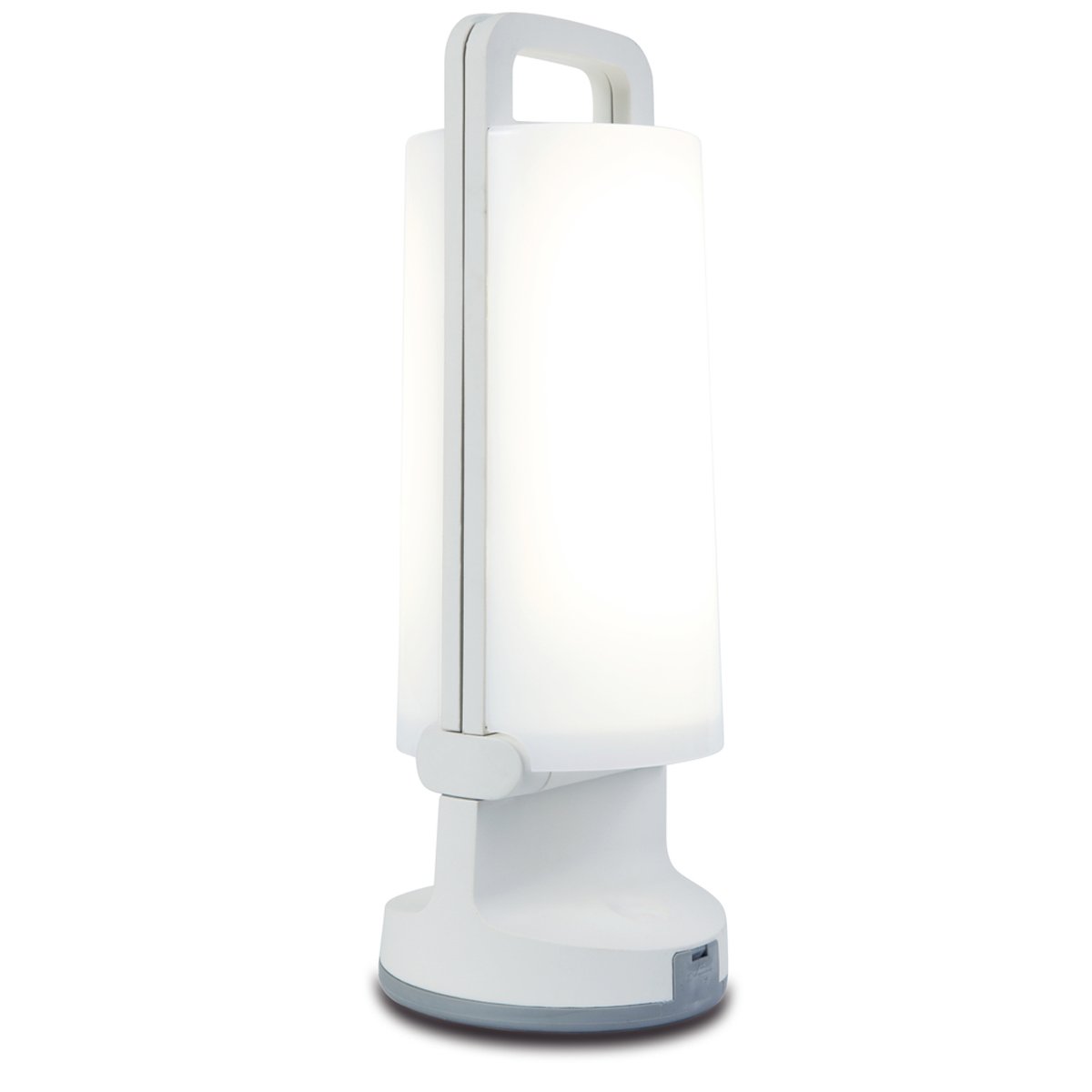 CGC FERNE White Portable LED Solar Lantern Light
