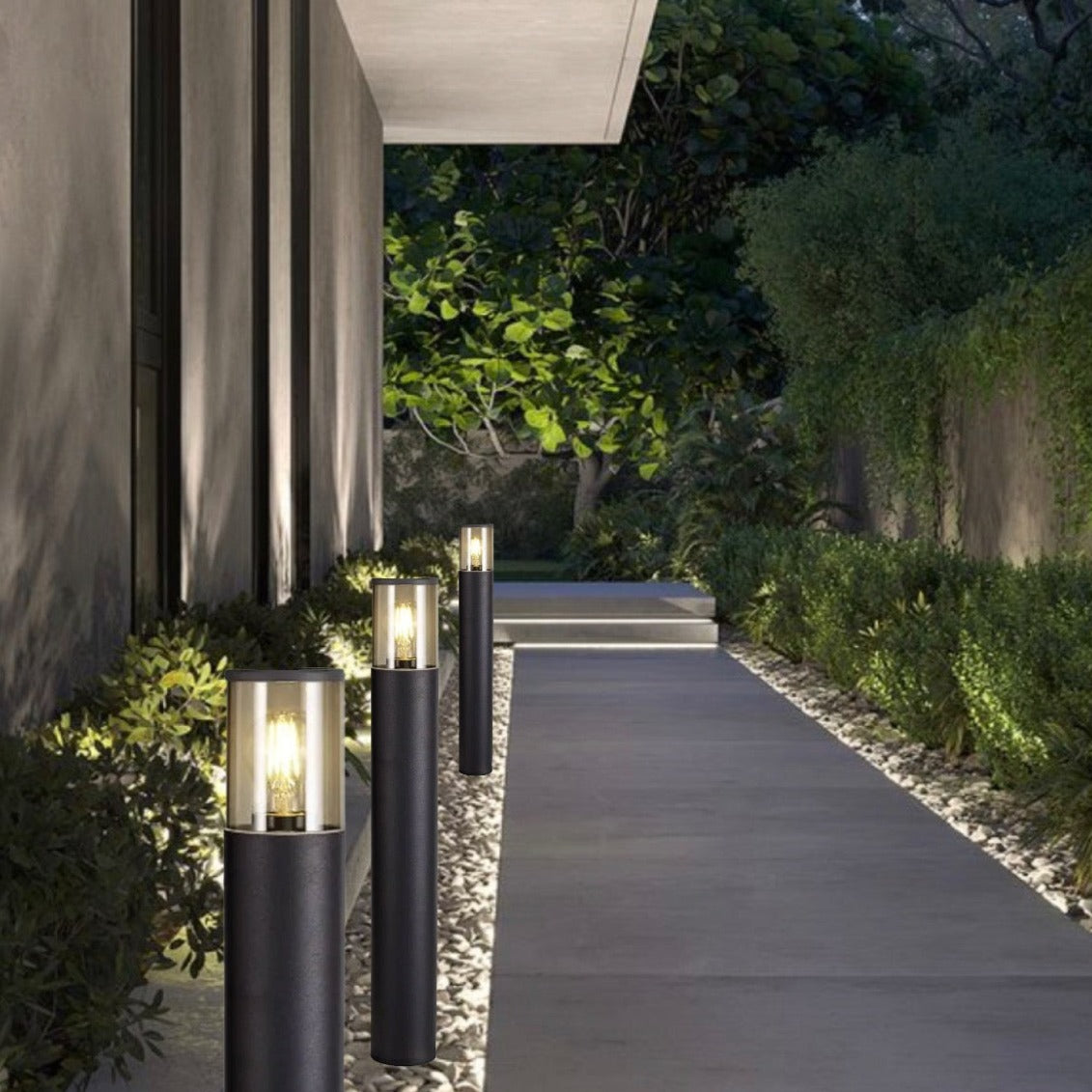 Our Bluebell black outdoor post light would look perfect in a modern or more traditional home design. Outside post lights can provide atmospheric light in your garden, at the front door or on the terrace as well as a great security solution. It is designed for durability and longevity with its robust material producing a fully weatherproof and water-resistant light fitting.