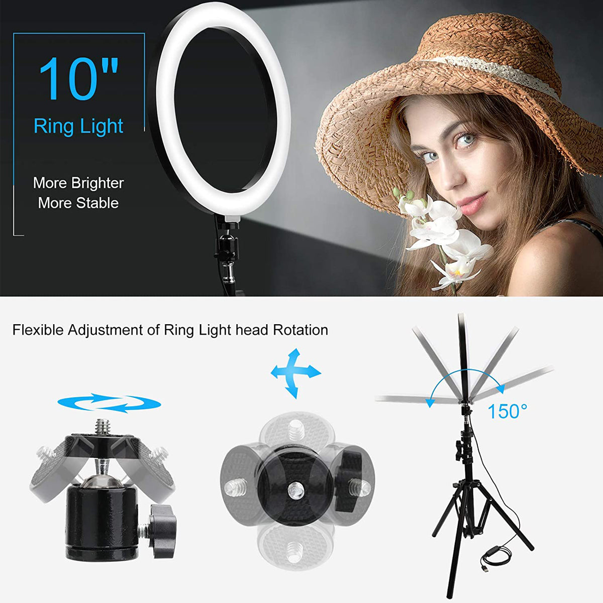 RINGO - CGC 10 Inch LED Floor Ring Light