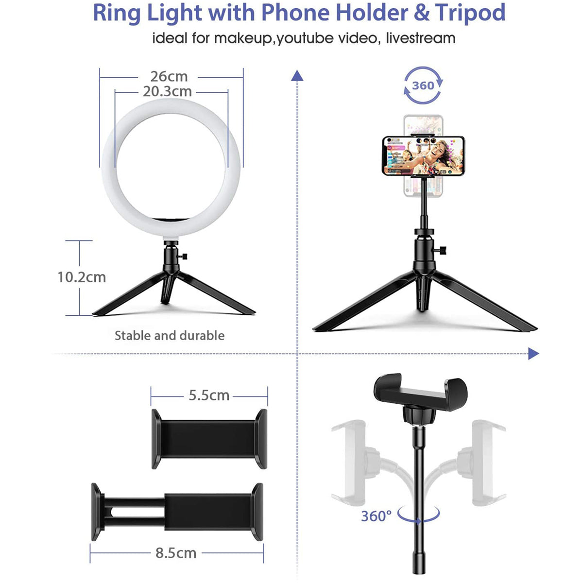 RINGO - CGC 10 Inch LED Table Ring Light