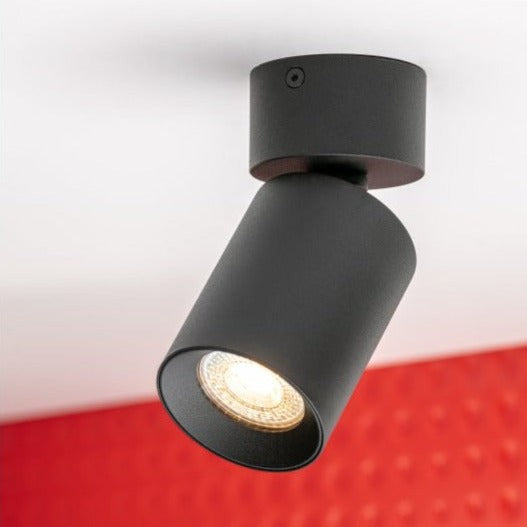 We combine practicality with atmosphere. These universal single spot can be used wherever you would like. The sleek design will feel like a fits perfectly with all interiors.  Adjustable to give the desired light output exactly where you want the light to beam. These lights are made from a high quality aluminium and powder coated to a immaculate black finish.