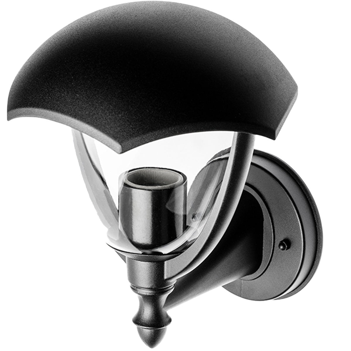 CGC POPPY Black Curved Coach Lantern Up Light