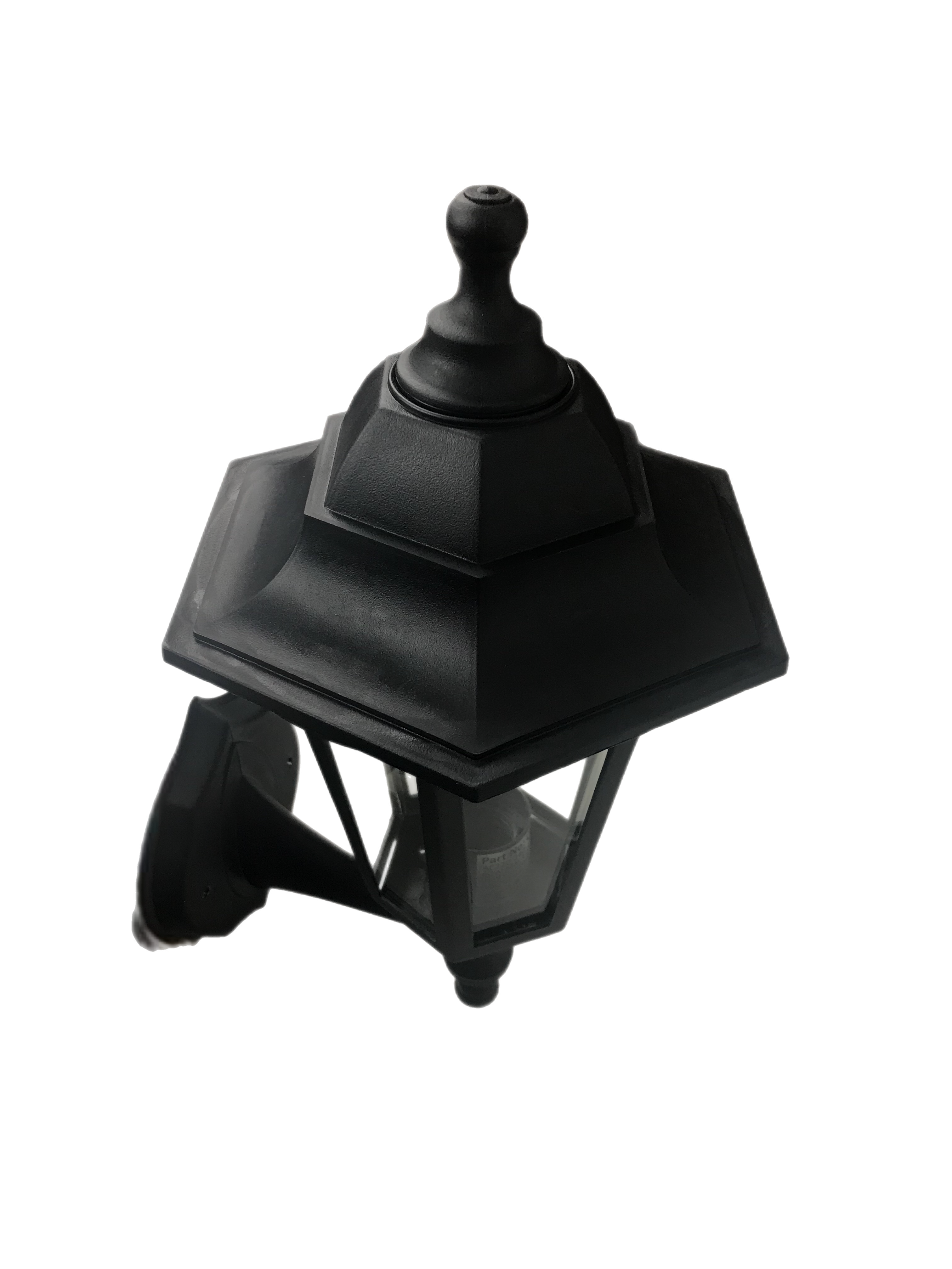 CGC YASMIN Black Outdoor Traditional Lantern Style Wall Light
