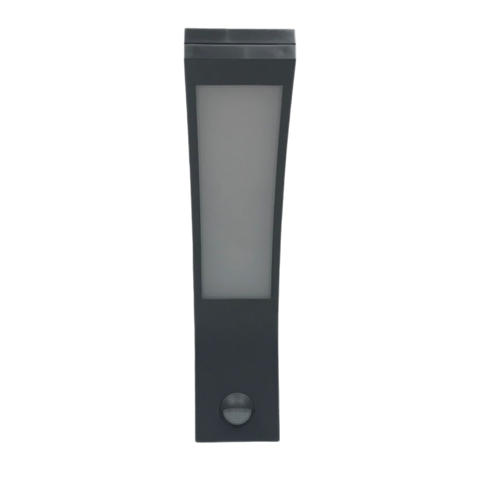 Paris has been designed for use outdoors. It features IP code IP54, which means that the light is protected from dirt and moisture. This LED outdoor wall light is simple and modern in design to create a minimalist light. The LEDs are housed behind an opal white panel made of polycarbonate. Built in motion sensor.