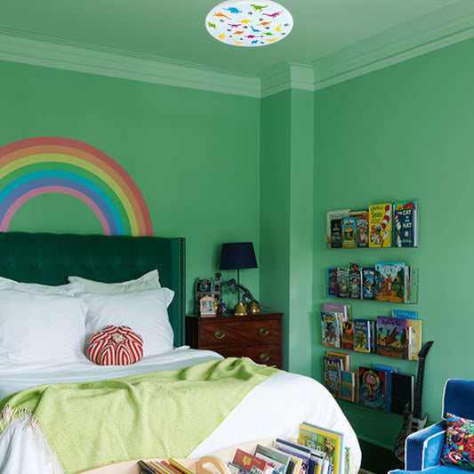 CGC DINO Large Round Children's Bedroom Ceiling LED Light Dinosaur Flush Mount