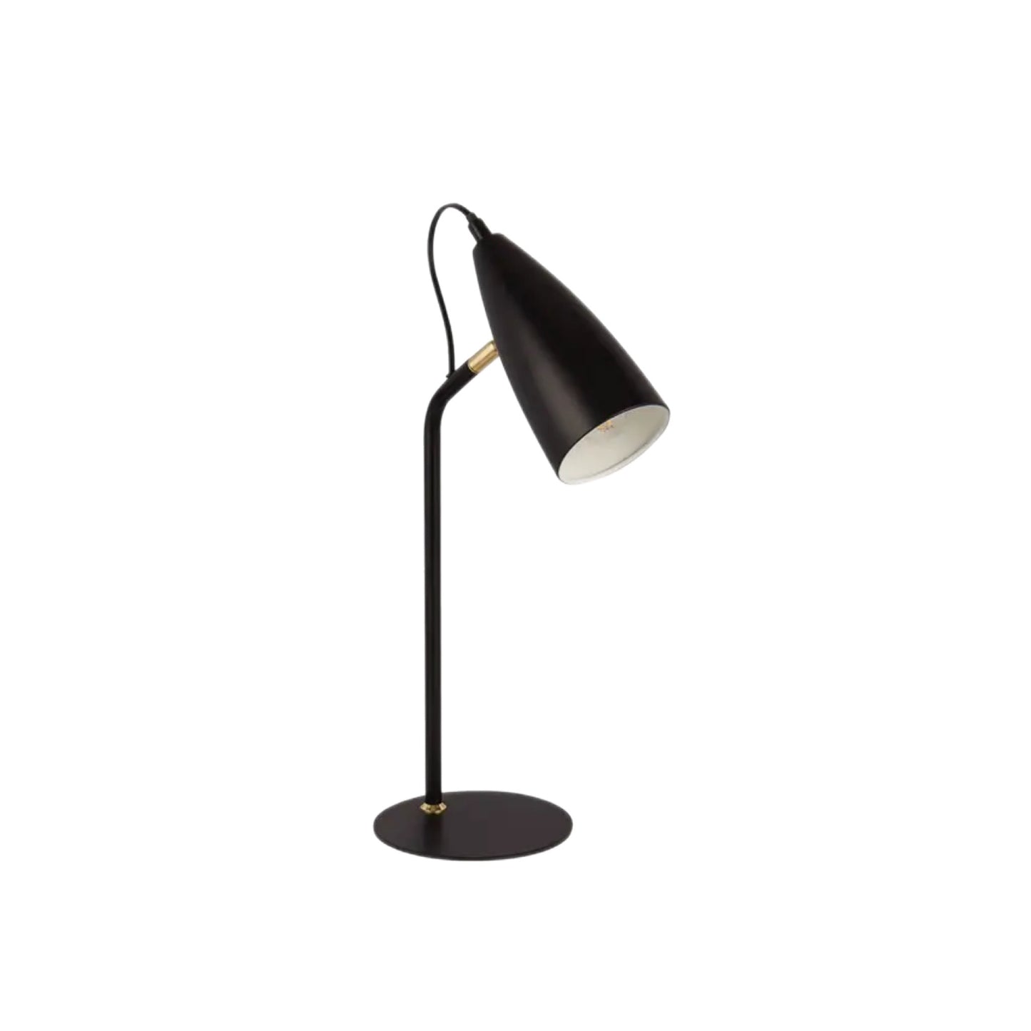 CGC NOIR Black and Gold Spotlight Table Lamp Desk Light
