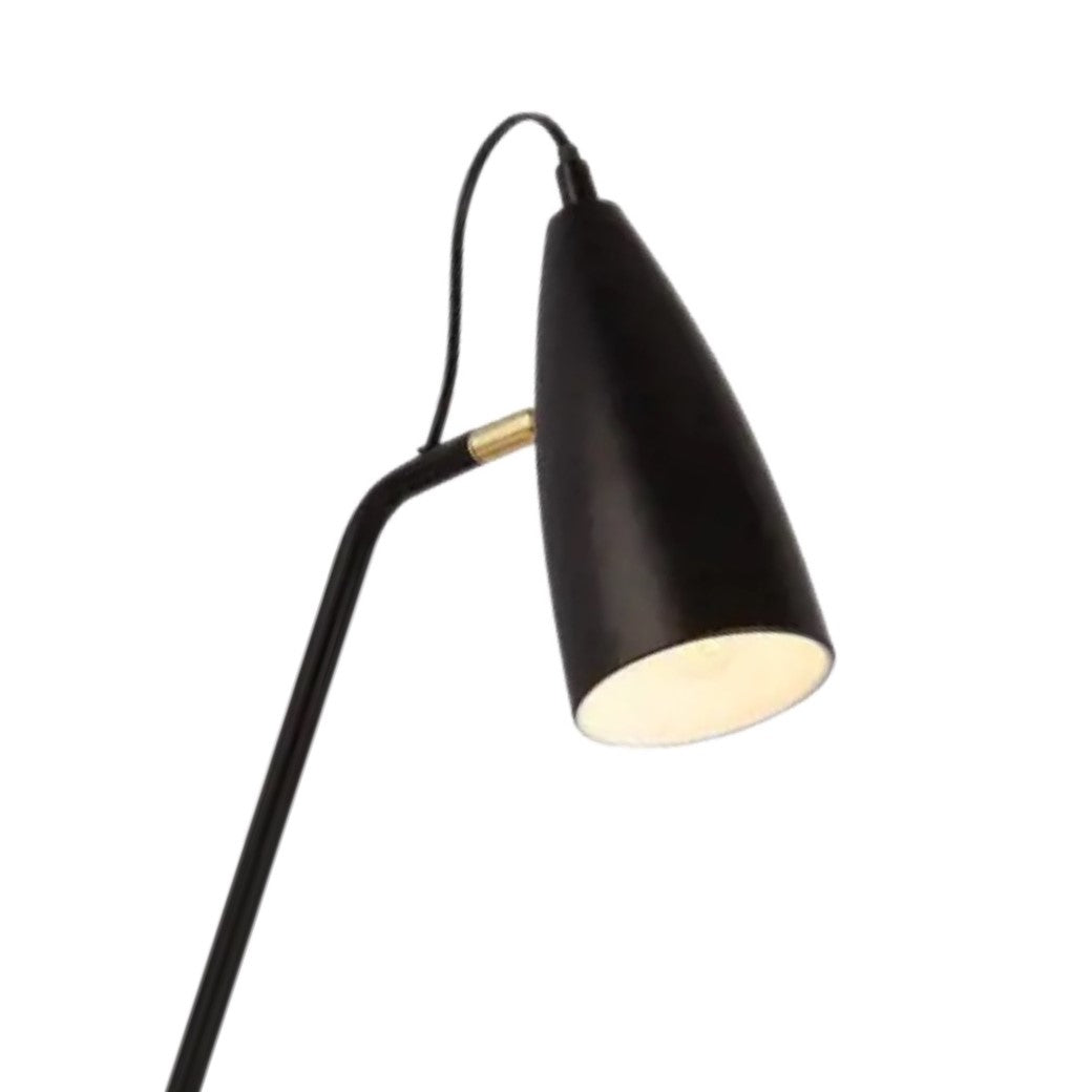 CGC NOIR Black and Gold Spotlight Table Lamp Desk Light