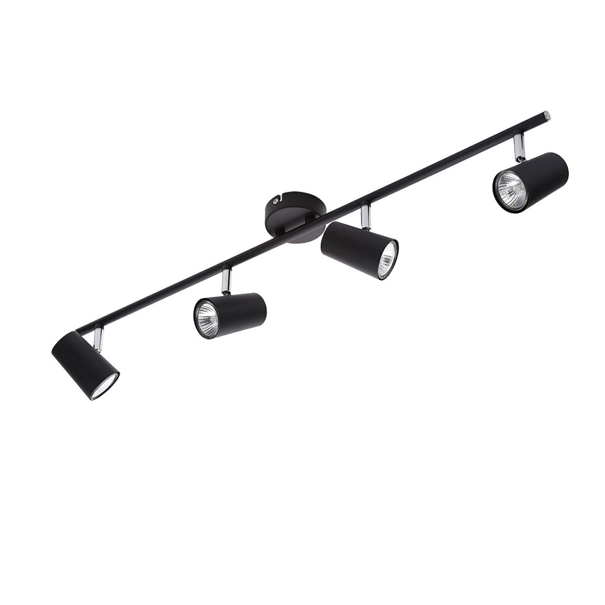 CGC LAYLA Adjustable Black 4 Spotlight Ceiling Bar