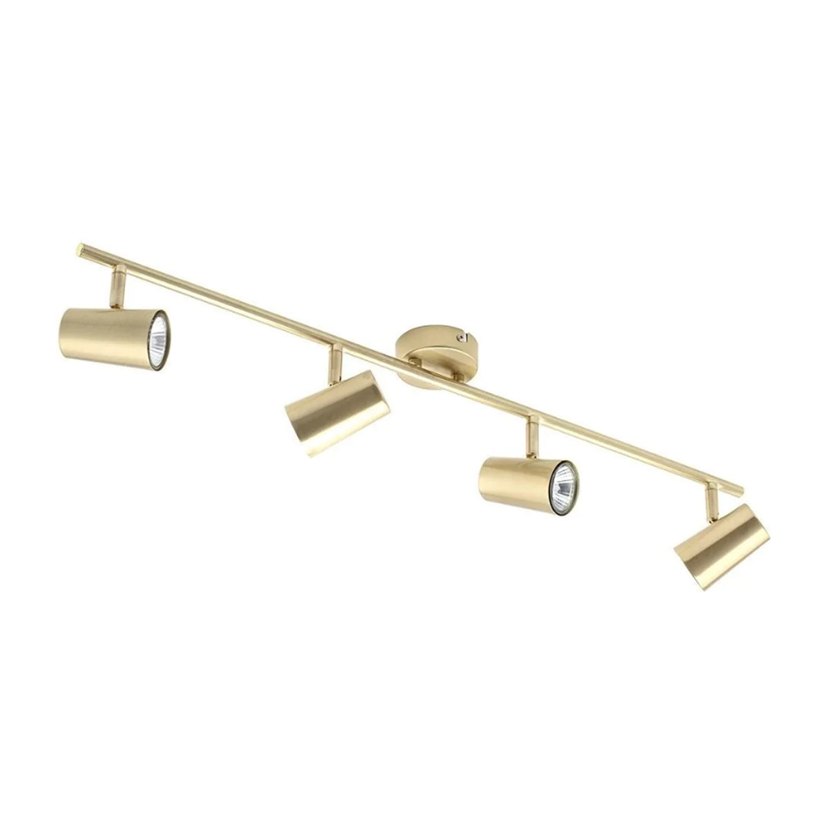 CGC LAYLA Adjustable Satin Brass 4 Spotlight Ceiling Bar