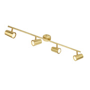CGC LAYLA Adjustable Satin Brass 4 Spotlight Ceiling Bar