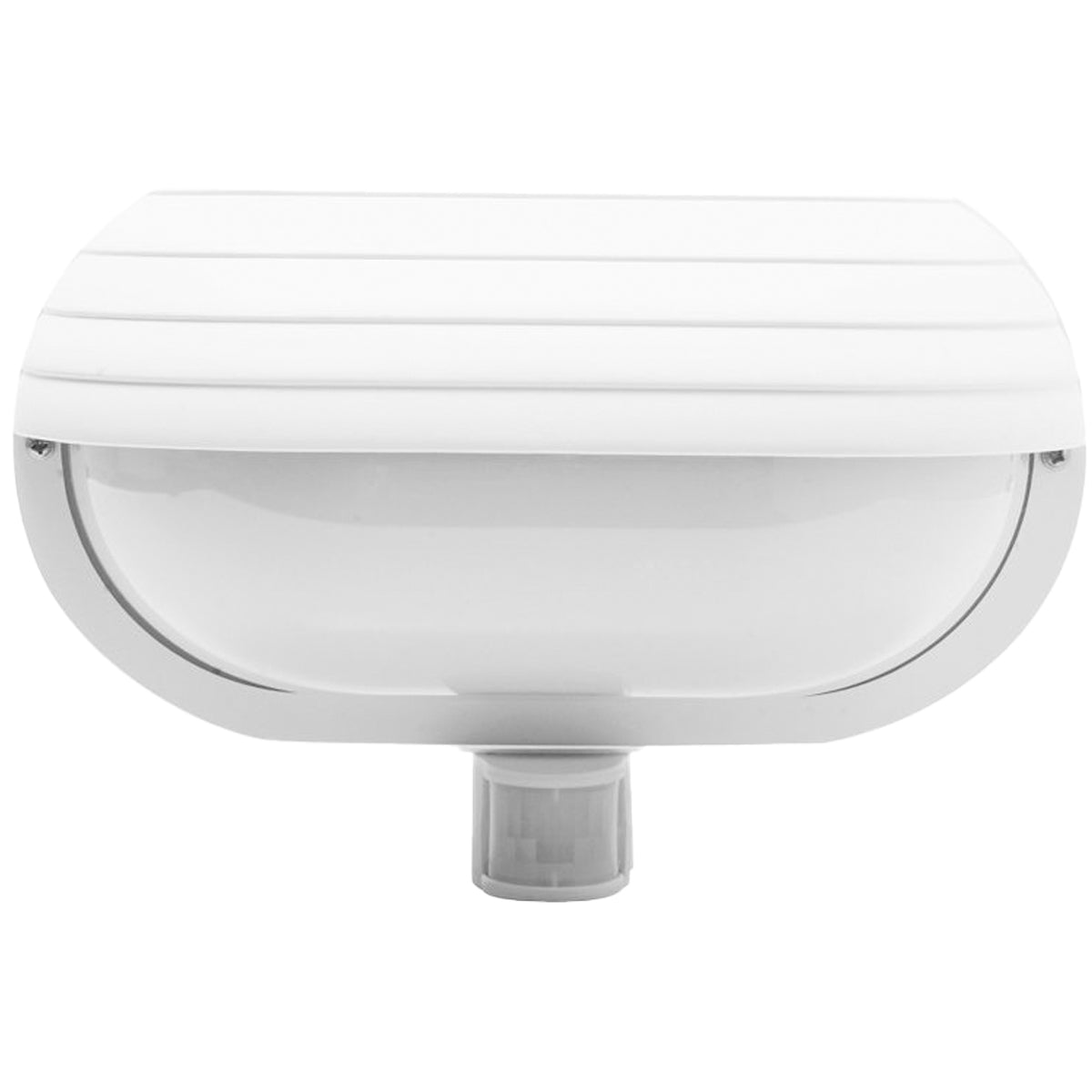 CGC VESPA White Oval Eyelid Bulkhead Wall Light With Motion Sensor