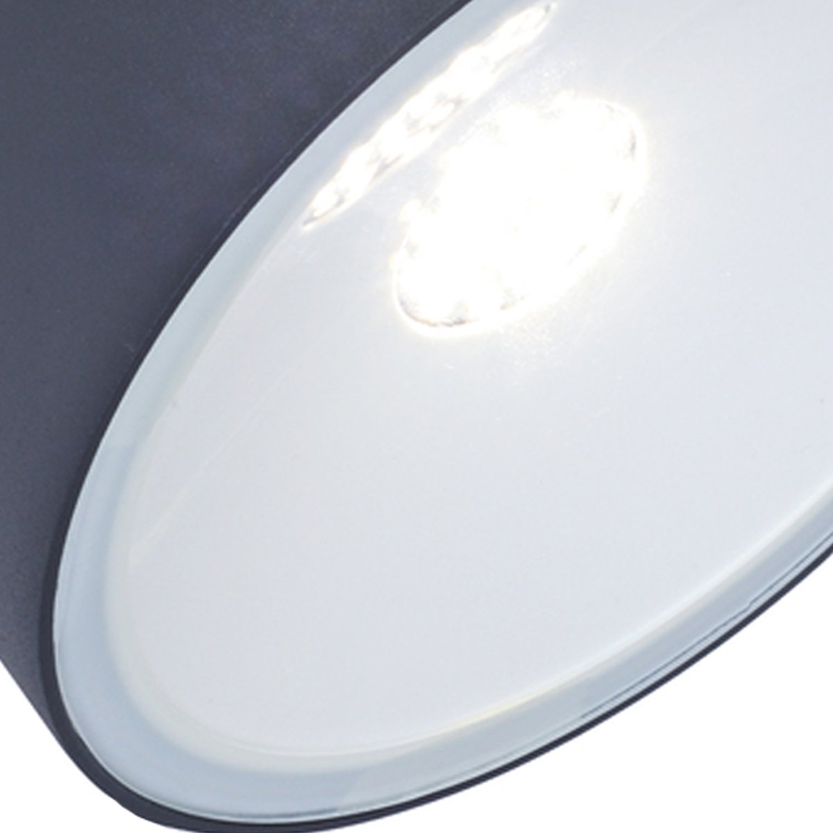 TAYLOR - CGC Dark Grey Large Circular LED Wall Adjustable Spotlight
