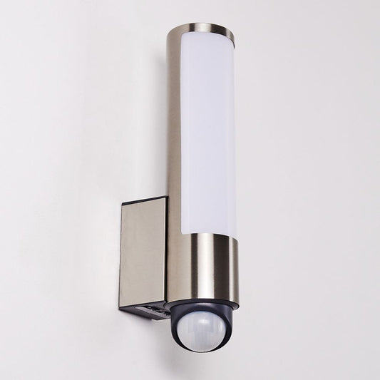 CGC SHELBY Stainless Steel Cylindrical LED Wall Light With Motion Sensor