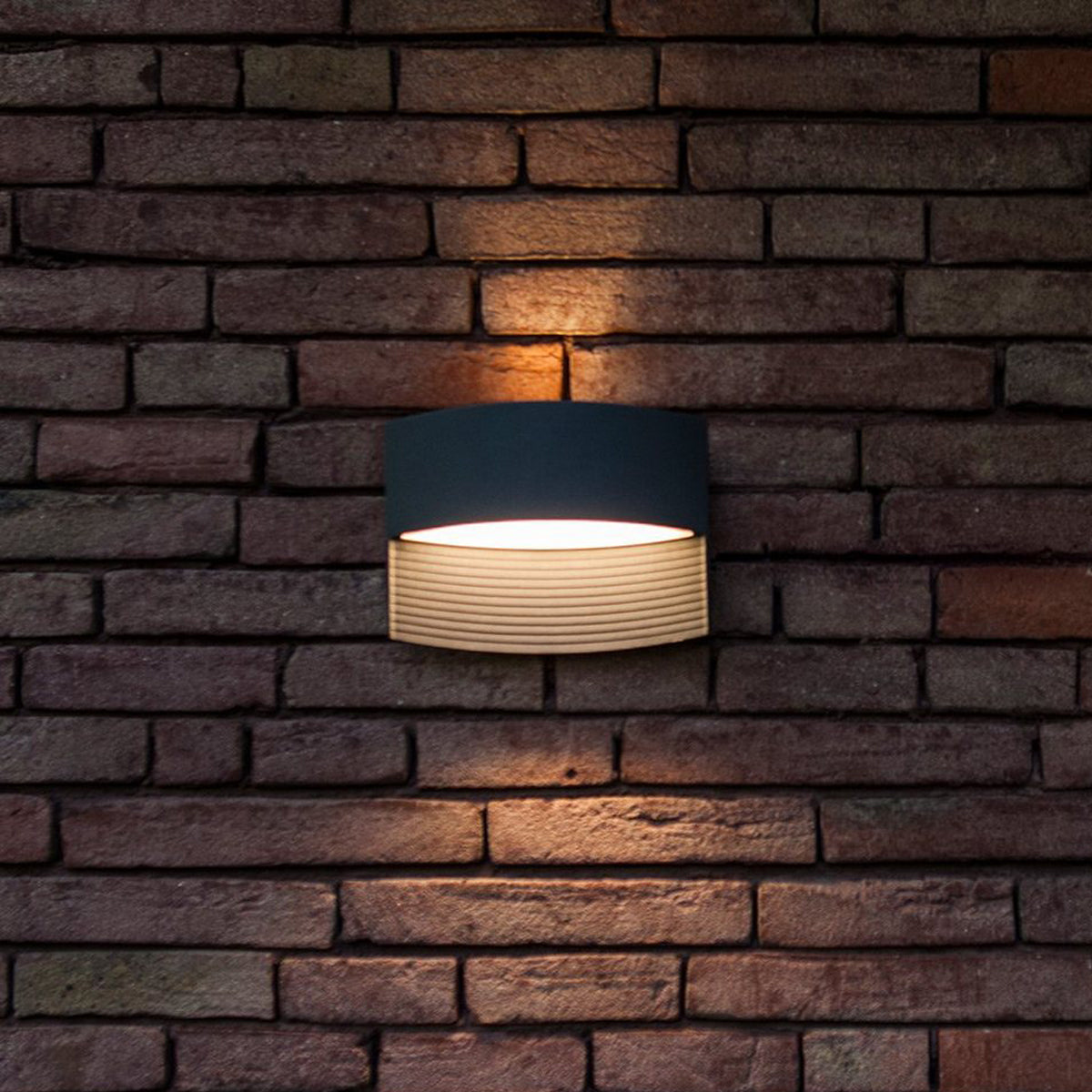 CGC BLAKE Dark Grey Eye Shaped LED Wall Light