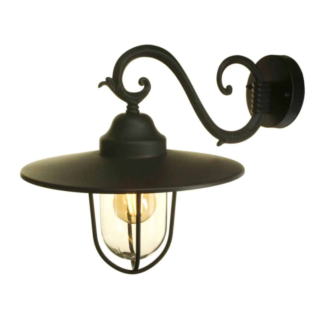 CGC DANA Black Vintage Style Lantern Light