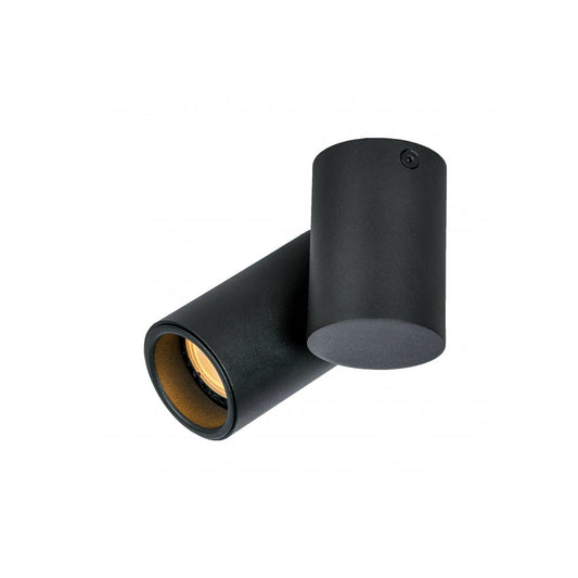 CGC LUP Black Modern Single GU10 Adjustable Ceiling Spotlight