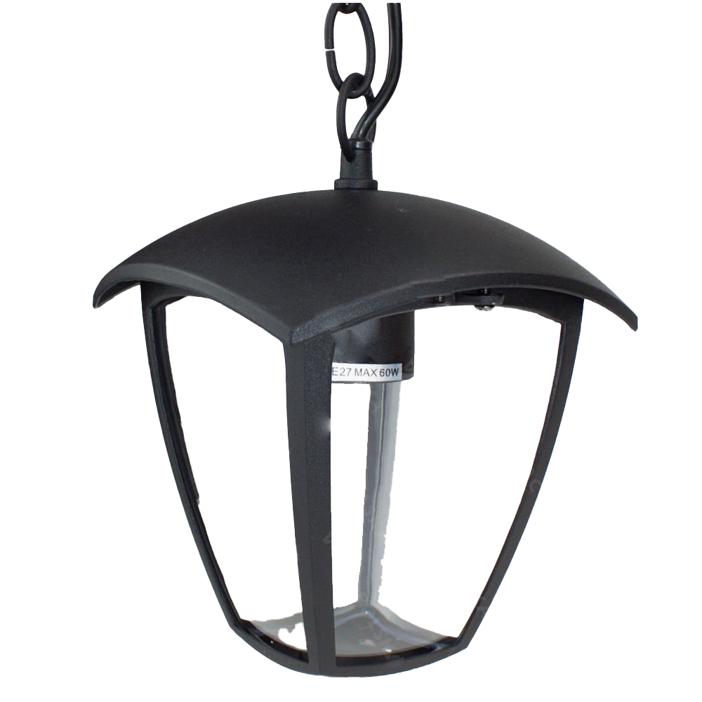 CGC VIOLET Black Outdoor Chain Hanging Lantern Light