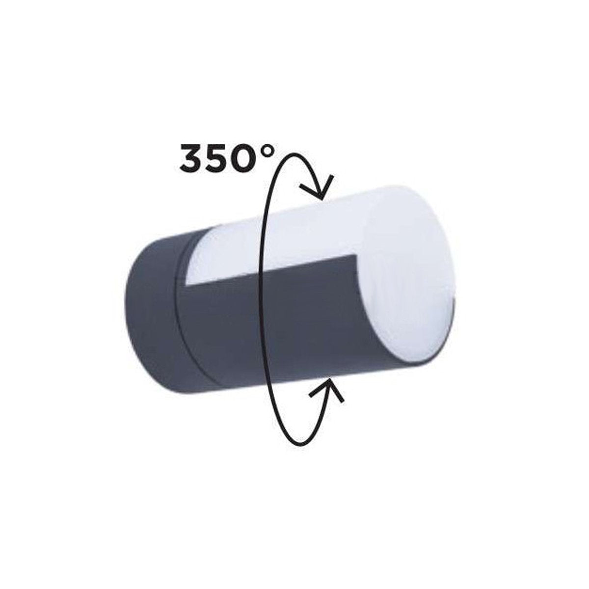 Our Faith dark grey anthracite outdoor wall mounted cylinder light would look perfect in a modern or more traditional home design. Outside wall lights can provide atmospheric light in your garden, at the front door or on the terrace as well as a great security solution. It is designed for durability and longevity with its robust material producing a fully weatherproof and water resistant light fitting.