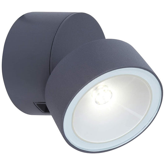CGC TAYLOR Dark Grey Medium Circular LED Wall Adjustable Spotlight