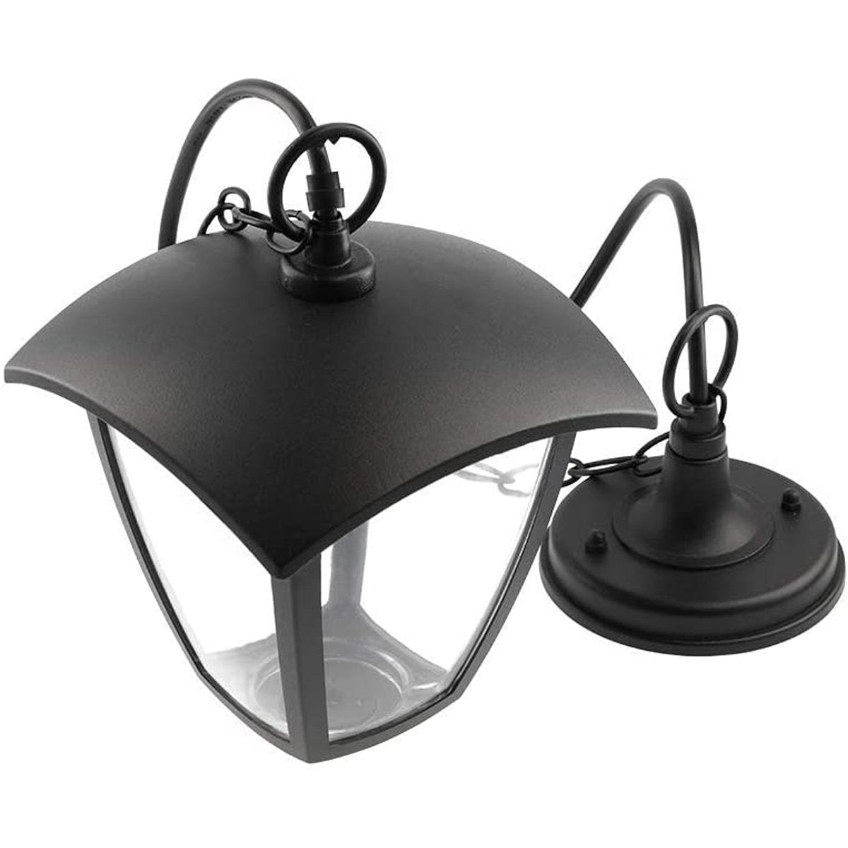 CGC VIOLET Black Outdoor Chain Hanging Lantern Light