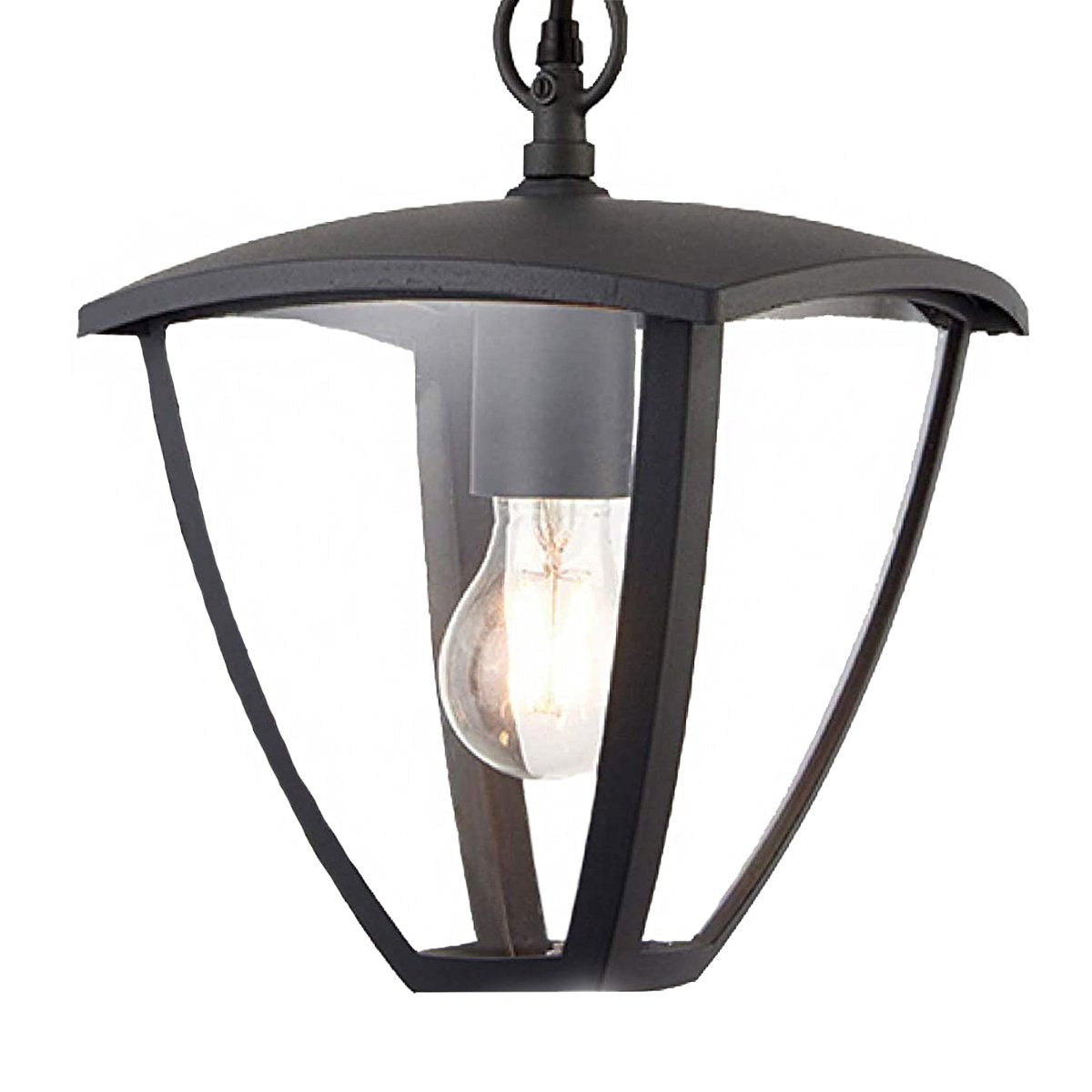 CGC VIOLET Black Outdoor Chain Hanging Lantern Light