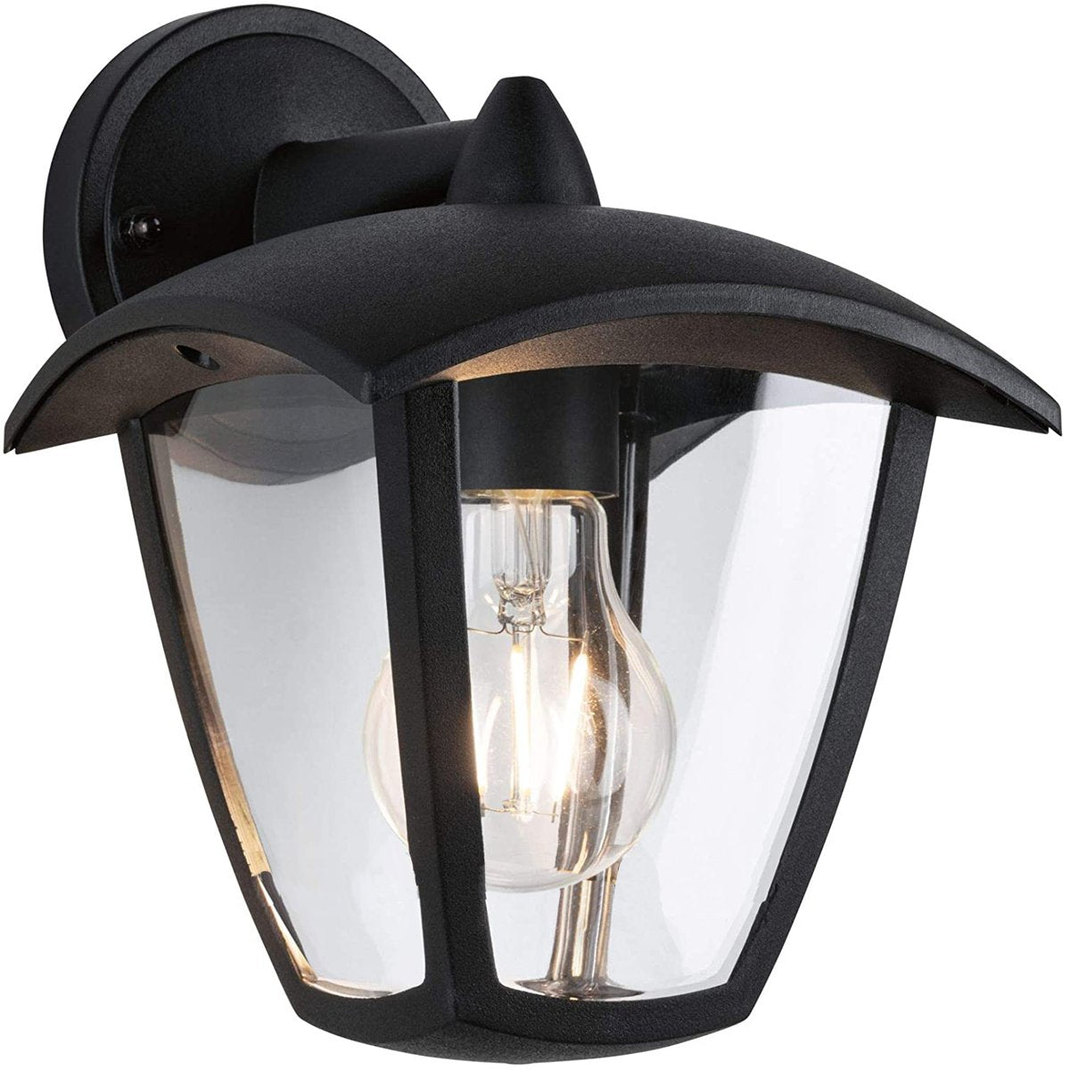 CGC VIOLET Down Black Outdoor Wall Lantern Light