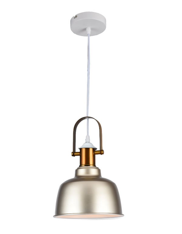 Industrial lighting has been very popular in the lighting sector for some time. This is not only because the resulting contrast has such a harmonious appearance, but also because of the fantastic lighting effect that is produced by the white inner surface of the shade. Our Georgie pendant light is a very attractive light fitting for all kinds of modern living space especially over counter and  kitchen islands. 