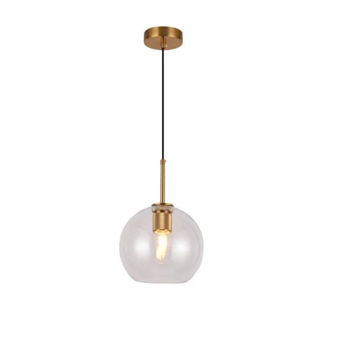 Our Cree pendant light is a stylish addition suitable for every room, its  gold  glass globe body with matching gold ceiling rose and cable creates an amazing feature on any ceiling and gives a golden finish that warms up the room. The lamp looks great with a filament light bulb, especially in industrial and modern interiors