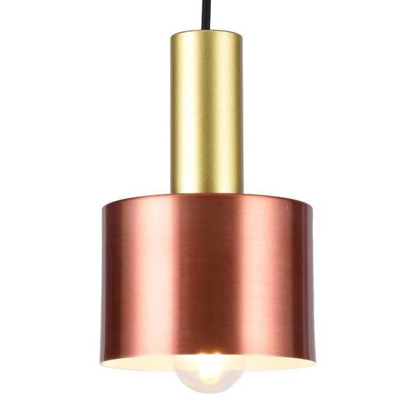 Our Selvia pendant light is a stylish addition suitable for every room, its metal copper  dome shape shade with contrasting gold lamp holder creates an amazing feature on any ceiling. The lamp looks great with a filament light bulb, especially in industrial and modern interiors.
