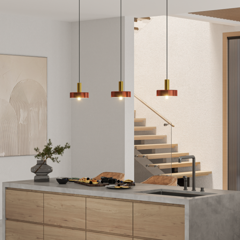 Our Selvia pendant light is a stylish addition suitable for every room, its metal copper  dome shape shade with contrasting gold lamp holder creates an amazing feature on any ceiling. The lamp looks great with a filament light bulb, especially in industrial and modern interiors.