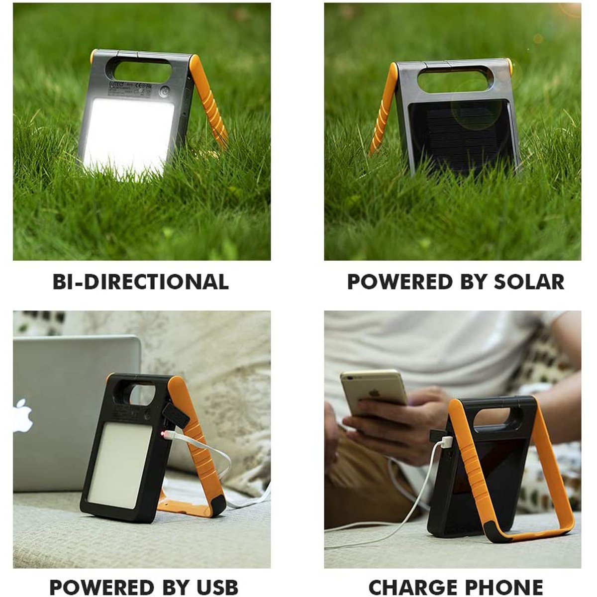 CGC SHIRLEY Orange Compact Portable Solar Light