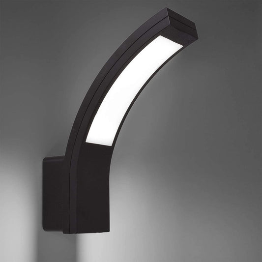 Paris has been designed for use outdoors. It features IP code IP54, which means that the light is protected from dirt and moisture. This LED outdoor wall light is simple and modern in design to create a minimalist light. The LEDs are housed behind an opal white panel made of polycarbonate. 