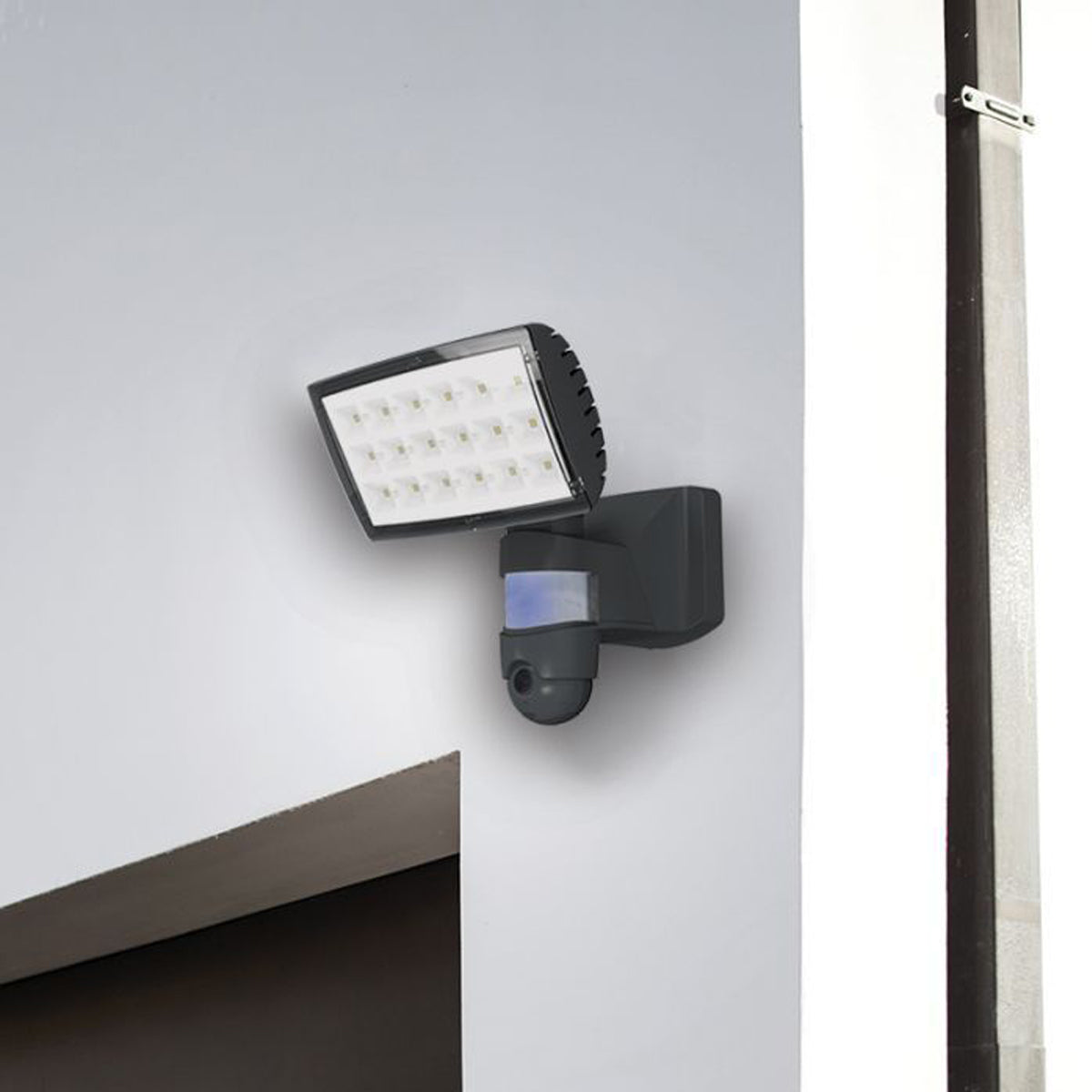 CGC LAUREN Dark Grey LED Floodlight CCTV Camera With App Control