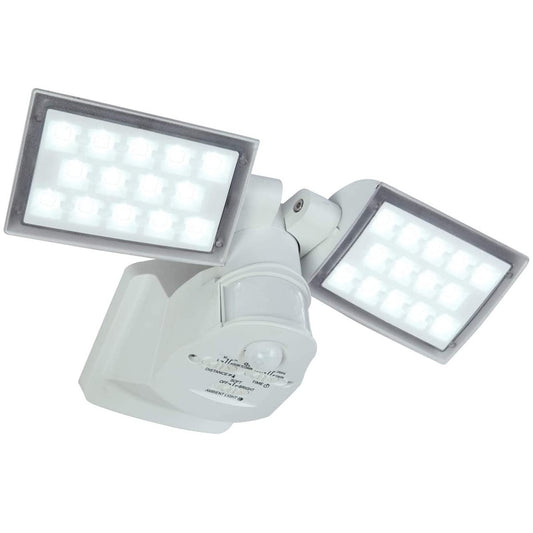Nina has been designed for use outdoors. It features IP code IP54, which means that the light is protected from dirt and moisture. This LED floodlight is simple and modern in design to create a minimalist light. The LEDs are housed behind a clear diffuser the body of the light is made from aluminum and polycarbonate. Built in motion sensor. Plus, the integrated motion sensor offers flexibility and energy efficiency. 