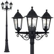 Our Edna triple lantern delivers on style and durability and is a smart choice for your exterior lighting. With its black polycarbonate construction teamed with clear polycarbonate panes, this lantern is hardwearing and rust and weatherproof. Built for life outdoors, it has an IP44 rating which means it can withstand the harshest of weather conditions. For sophisticated yet robust outdoor lighting