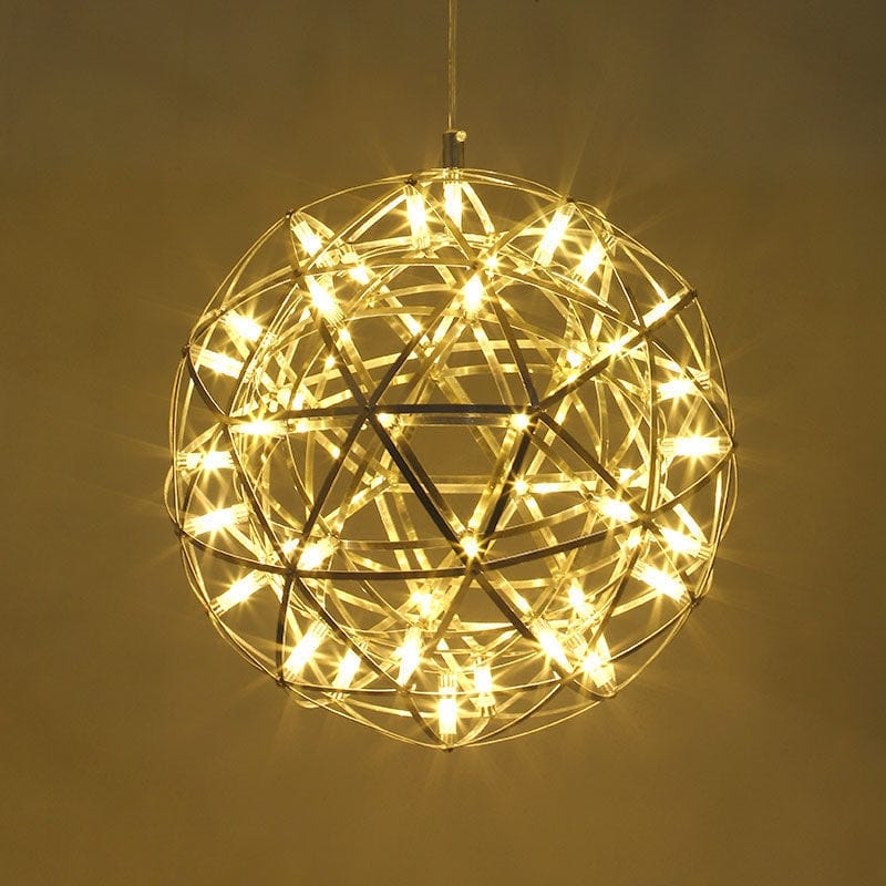 CGC FAWKES Warm White 80cm XXL Large Gold Firework / Starburst LED Pendant Light Chandelier