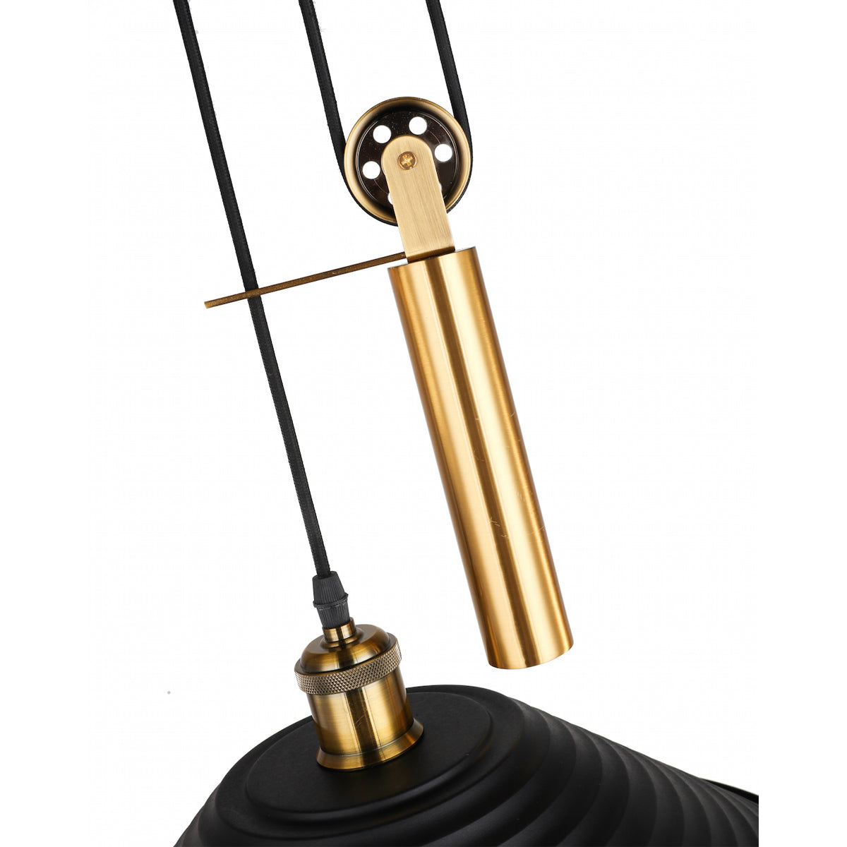 CGC MELISSA Black & Gold Counter Balance Pendant Lamp